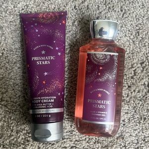 Bath and body works Prismatic Stars lotion and Body wash